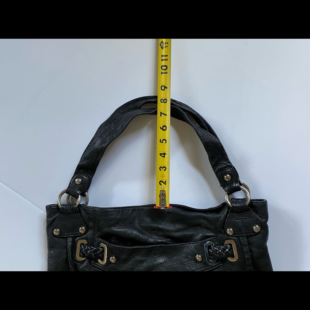 B. Makowsky Black Leather Hobo Bag - Picture 14 of 16